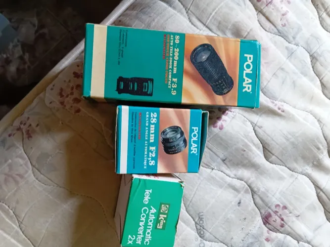 Vende-se três tipos de lentes para máquina fotográfica original