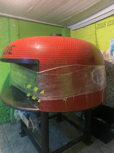 Forno de pizza lenha e gás 