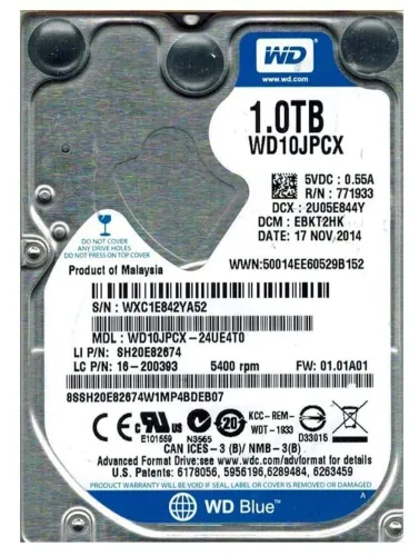 HD de notebook sata 1 tb