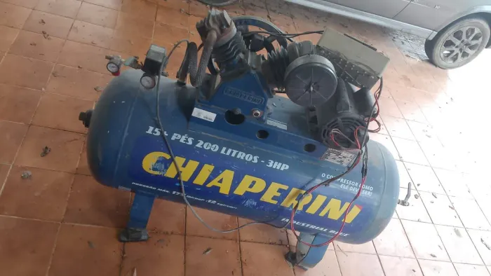 Compressor chiaperini 15pes 200L 3hp monofásico 