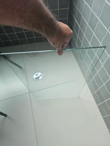 ?Prateleira / Placa de Vidro Incolor Tempere (Ideal para Nichos, Balcões ou Reposição)