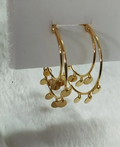 Brincos de Argola com pingentes