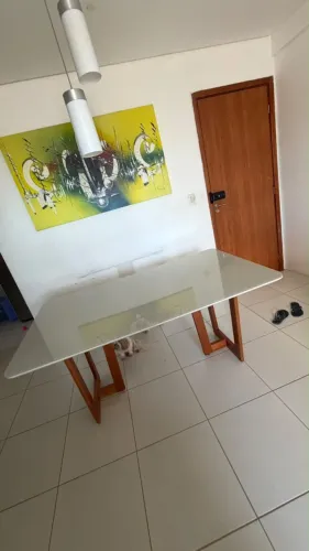 Mesa de jantar 160x90 de 6 lugares só a mesa