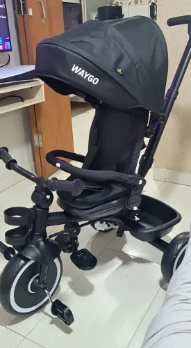 Triciclo com empurrador, 2 em 1, Waygo