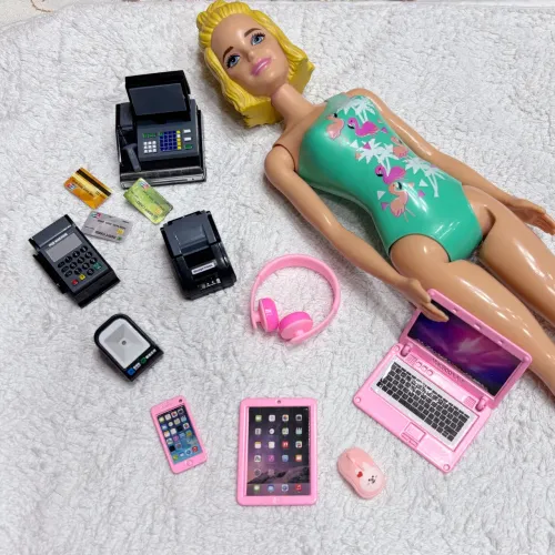 Lote barbie mulher de negócios