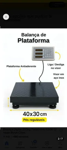 Vendo balança Nova nunca usada.