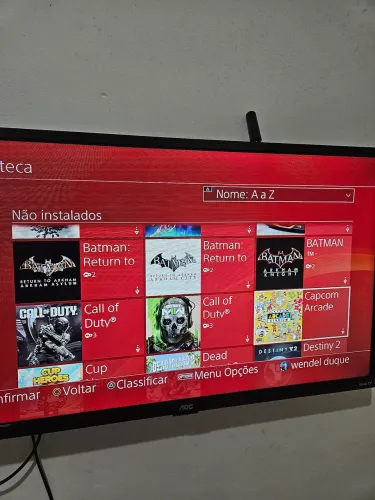 Ps4 fat 500gb com vários jogos.