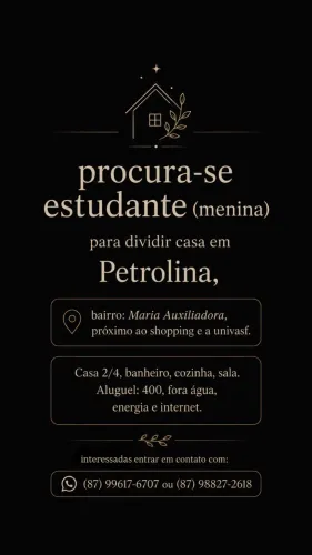 Procura-se estudante (menina)