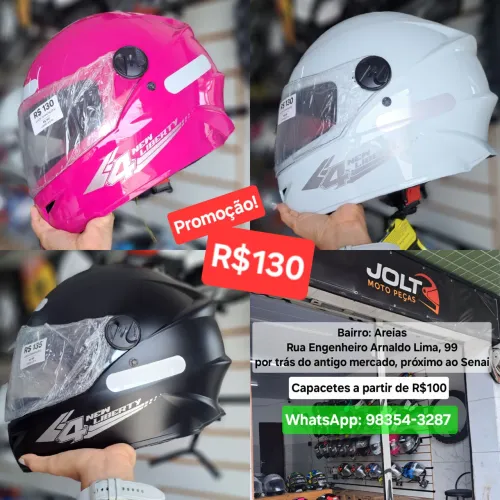 Capacete com narigueira promoção 