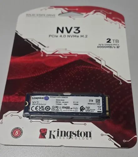 SSD NVME 2TB KINGSTON - ORIGINAL/LACRADO!!!
