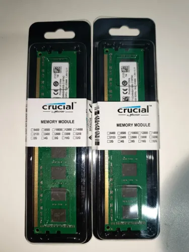 Memoria Ram Desktop Crucial 8gb Ddr3 Ddr3l 1600mhz Pc Dimm