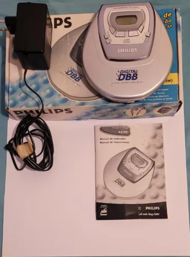 Discman Philips Az7901 Reproductor Cd Portátil (Usado)