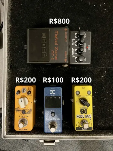 Brechó de pedais para guitarra (vendidos separadamente) Preços na descrição 