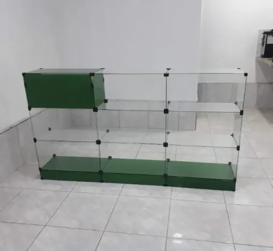Balcão de vidro 1,50m