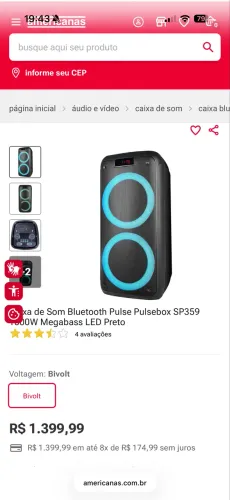 Excelente Caixa de Som Pulse SP359 - em estado de NOVO