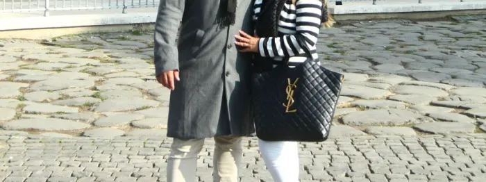 Bolsa grande da Saint Laurent (YSL) comprada em Roma.
