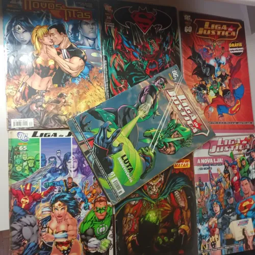 Revistas diversas da DC- liga da justiça, Batman e Superman,  novos titãs