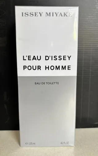 Issey miyake l'eau d'issey pour homme edt 125ml masculino + amostra de brinde