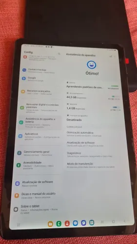 Samsung Tab S6 lite 4/64gb P615 + carregador + case não original não magnético
