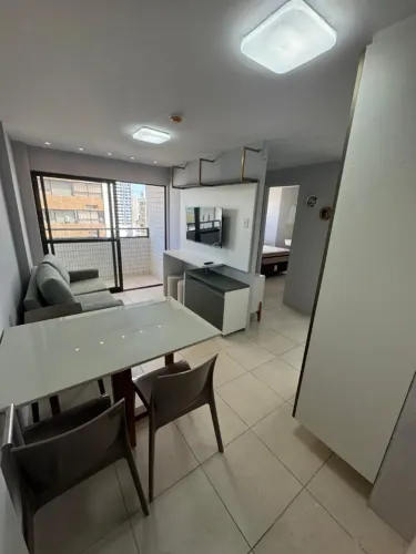 Apartamento mobiliado de 01 quarto na Beira Mar de Candeias