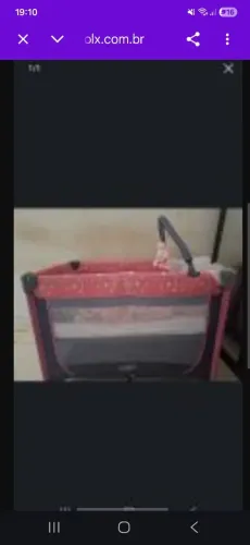 Berço portátil feminino completo, com mostiqueiro, trocador e ainda dou o colchão.