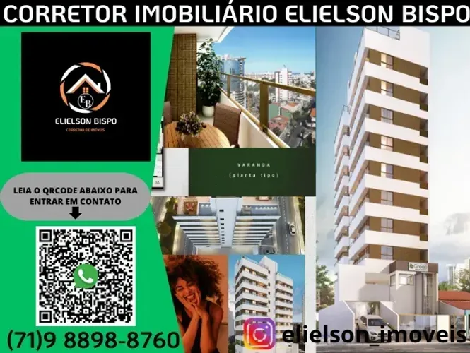 Apartamento 2/4 com suite, vista mar e 1 vaga.