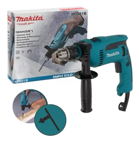 Furadeira Martelete Elétrica de 16mm Makita M0801B 550w