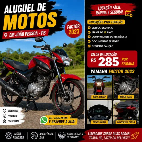 LOCAÇÃO E ALUGUEL MOTOS FACTOR