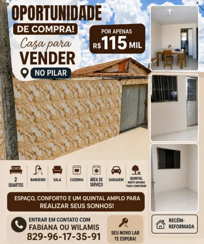CASA EM CHÃ DO PILAR