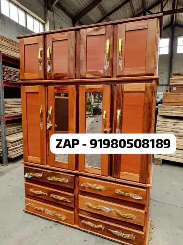 Guarda roupa de casal 4 portas 6 gavetas completo com espelhos novo