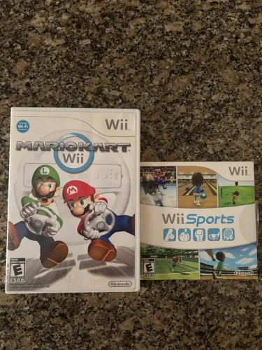 Jogo Mário Kart e Wii Sports 