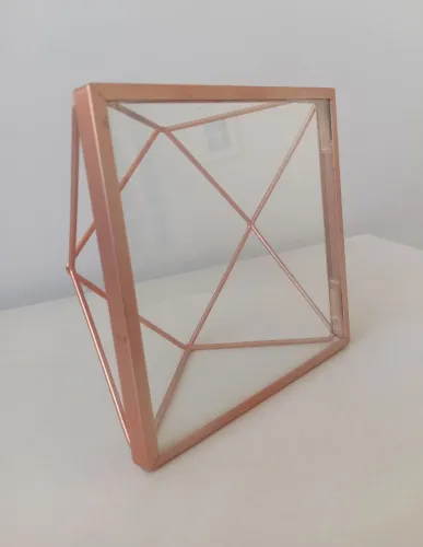 Porta retrato prisma rose gold