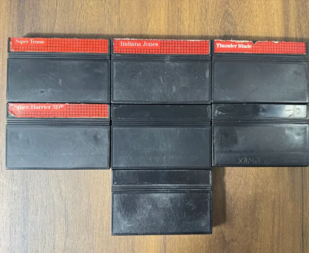 7 cartuchos master System 