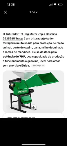 Triturador Trf 80g Motor 7hp à Gasolina 2935285 Trapp
