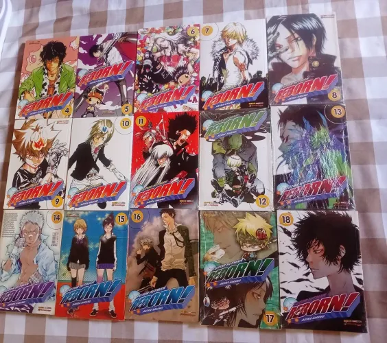 Katekyo Hitman Reborn - Volumes 04 ao 18 ( 15 volumes).<br>