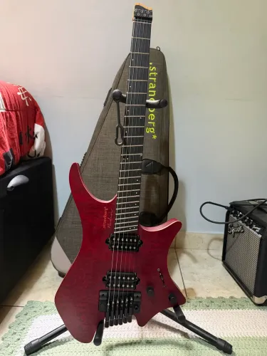 Guitarra Strandberg Boden prog NX6 Lava Red - Edição limitada