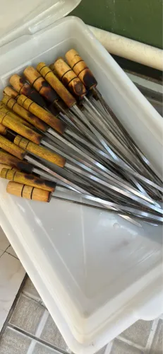 Vendo espetos de ferro