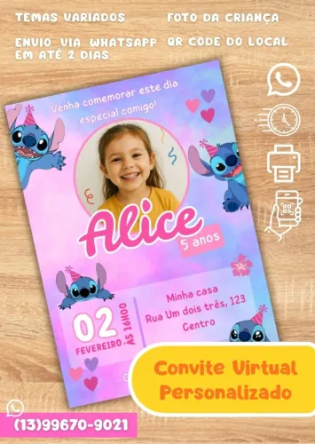 Convite Digital Personalizado