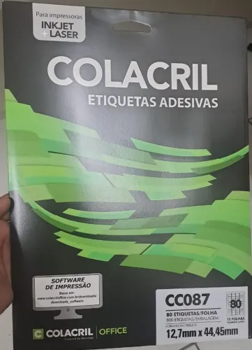 Colacrill Etiquetas adesivas 10 pag.
