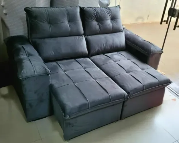 PROMOÇÃO DIRETO DA FÁBRICA SOFA RETRÁTIL ENCOSTO RECLINAVEL MEDIDA DE 1.50 METROS 699.00