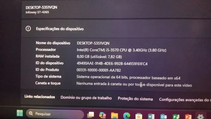 Cpu i5 3470 + 8gb memória ddr3 + hd 320 gb falar com ivan * wtz aceita cartão 