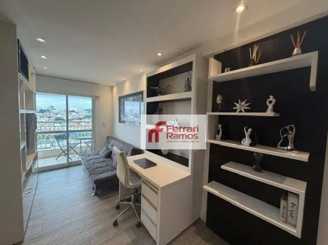 Studio com 1 dormitório para alugar, 38 m² por R$ 3.599,00/mês - Centro - Guarulhos/SP
