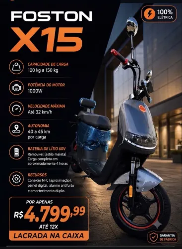 Moto elétrica Foston x15