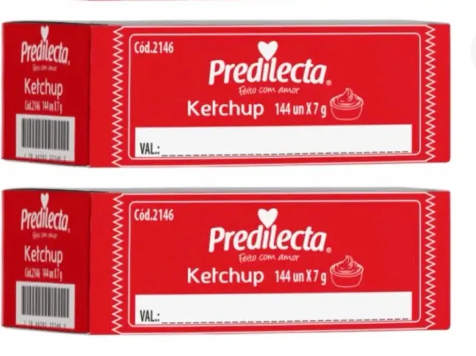 Kit katchup c/2 caixa c/144 unidades por caixa