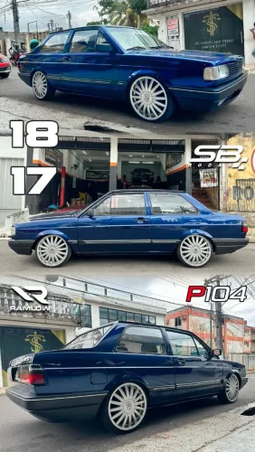 Rodas aro 18 Volkswagen Bananinha Prata Santana 4x100 novas