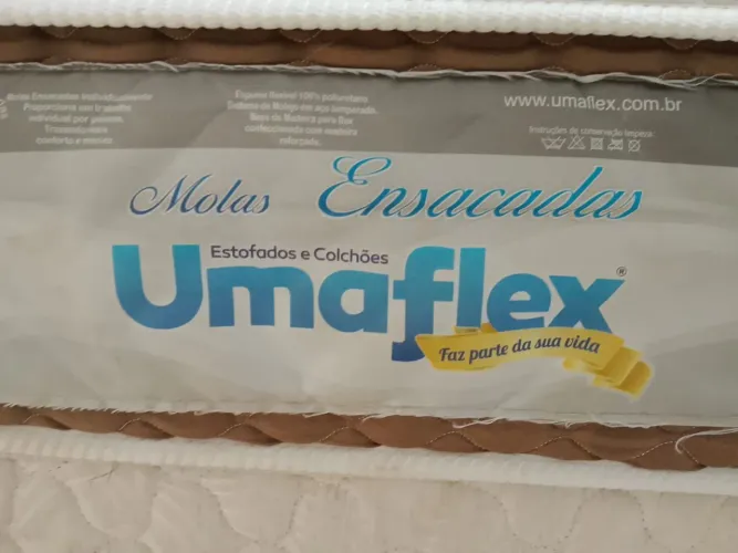 Cama box mais colchão Queen umaflex 