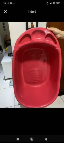 BANHEIRA ROSA DE BEBÊ 