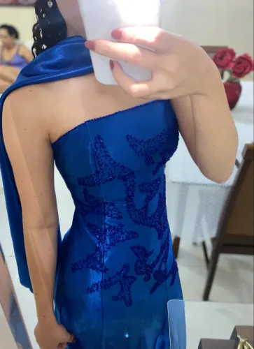 Vestido azul elegante