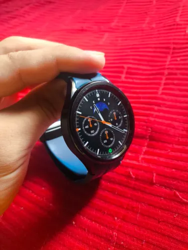 Samsung Galaxy Watch Classic (Preto) + Pulseira Azul + Carregador Original