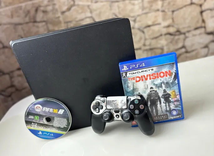 Ps4 Slim 1TB + Controle Original Edição Limitada + 2 Jogos